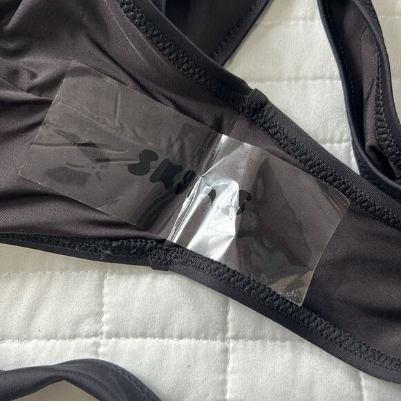 SKIMS STRAPLESS MONOKINI IN ONYX BLACK SIZE 2X NWT - Picture 10 of 10